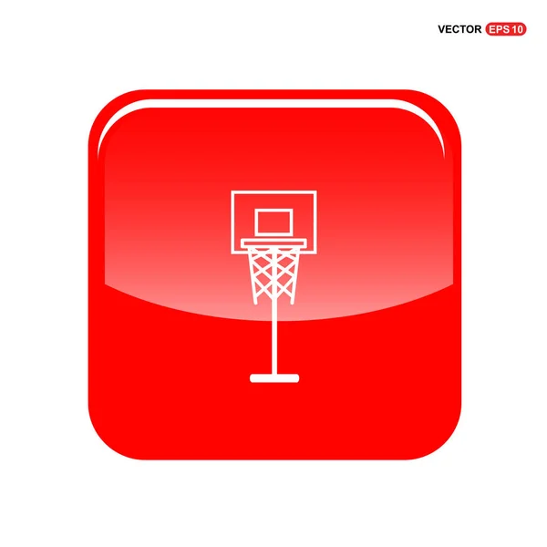 Icona del campo da basket — Vettoriale Stock