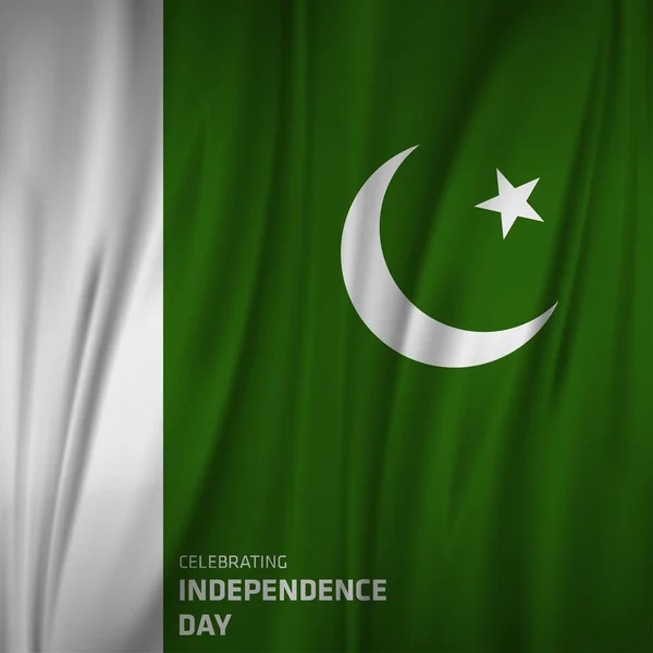 Carte du jour de l'indépendance du Pakistan — Image vectorielle