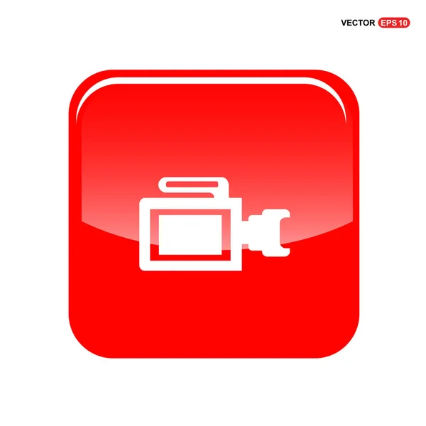 Icono de cámara de vídeo — Vector de stock