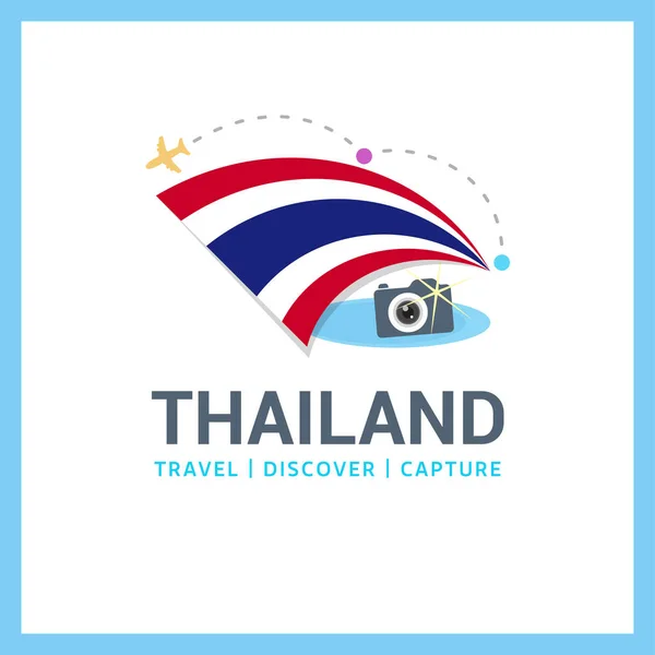 Thailand logotipo de la bandera nacional — Vector de stock