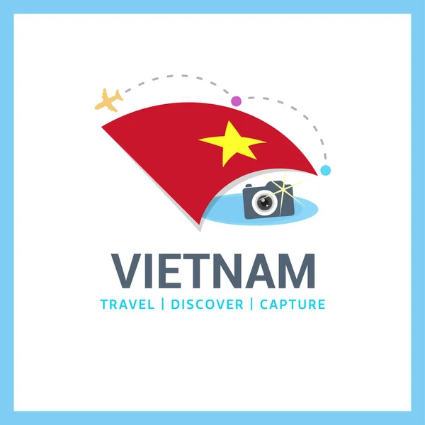 Vietnam bandera nacional logo — Vector de stock