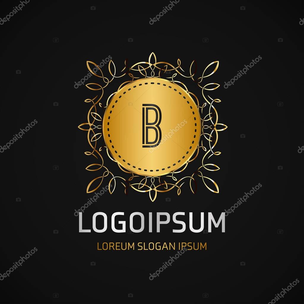 Business logoipsum icon with letter B, vector illustration