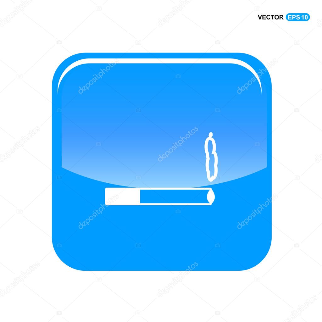 cigarette with smoke icon 