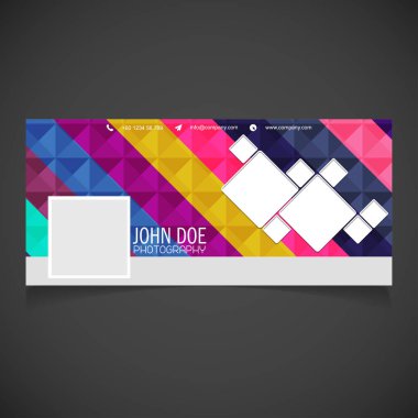 Şık yatay kartvizit şablonu