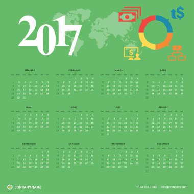 Takvimin yazdırılabilir tasarım