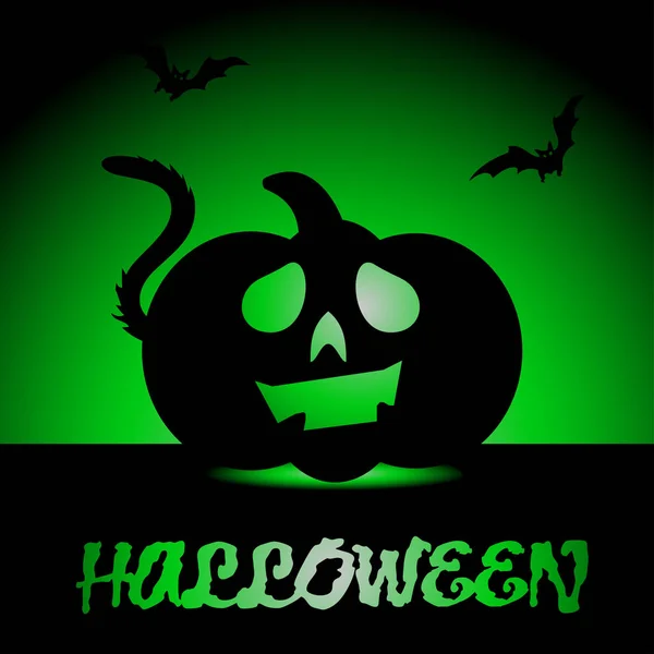 Halloween pompoen pictogram — Stockvector