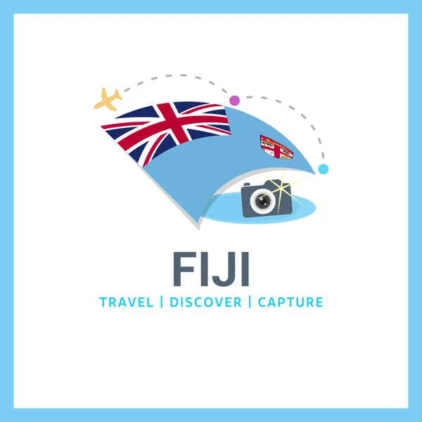 Logo der Nationalflagge Fidschis — Stockvektor