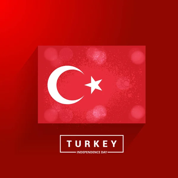 Türkiye'de Bağımsızlık günü kartı — Stok Vektör