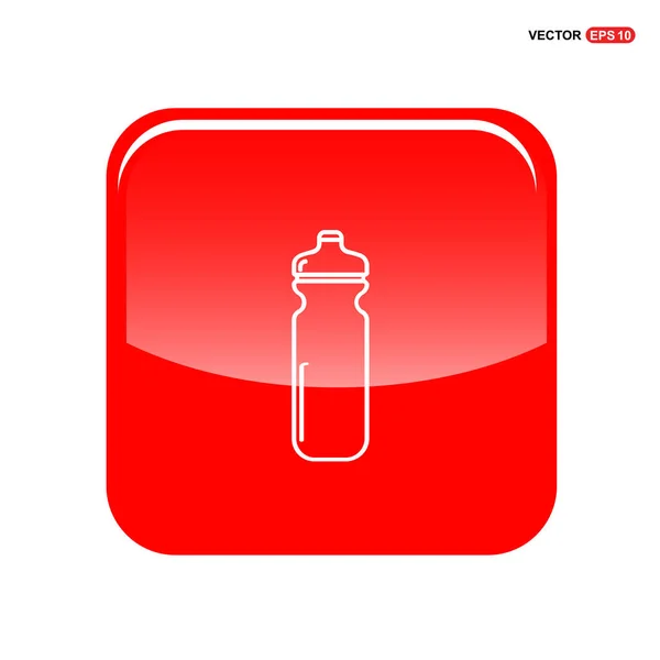 Ciclismo botella de agua icono — Vector de stock