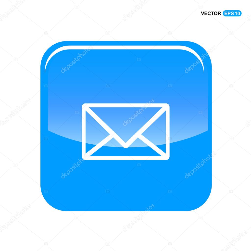 Mail envelope icon. vector illustration
