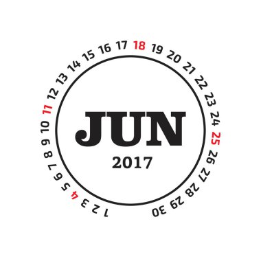 2017 Takvim ay