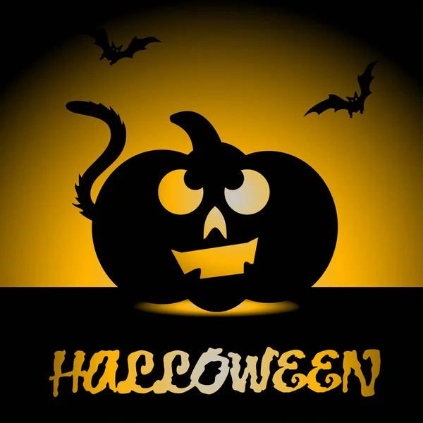 Ícone de abóbora halloween —  Vetores de Stock