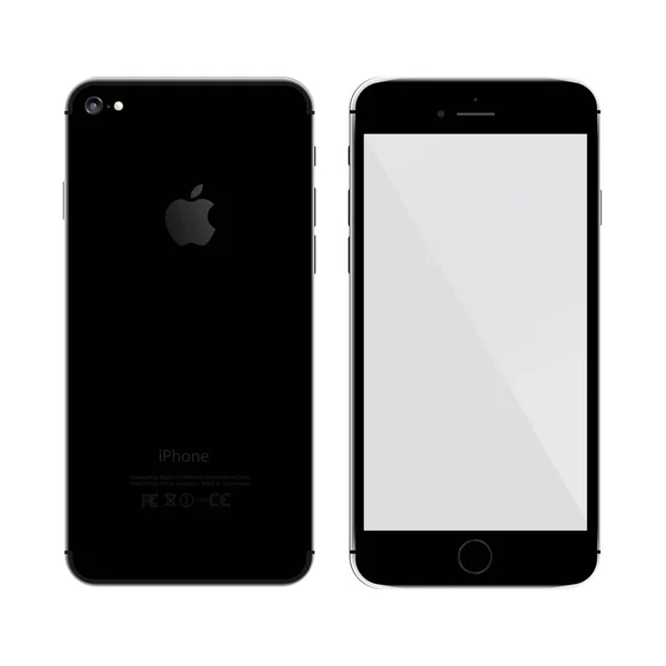 Iphone mockup front, side and back — Stock Vector