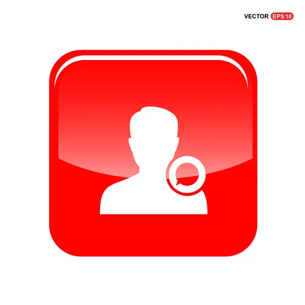 Chat ícone do usuário — Vetor de Stock