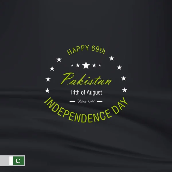 Pakistan-Karte zum Unabhängigkeitstag — Stockvektor