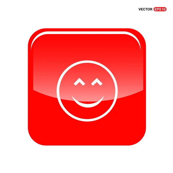 Faccina emoticon icona — Vettoriale Stock