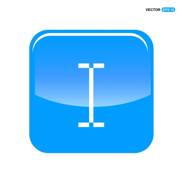 Icona pulsante blu — Vettoriale Stock
