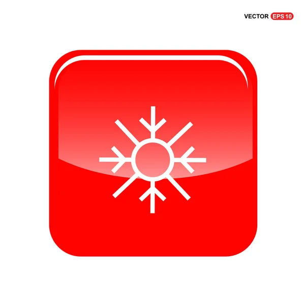 Winter Snowflake pictogram — Stockvector