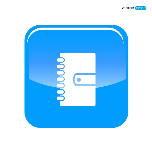 Ikona Notepad, plochý design. — Stockový vektor