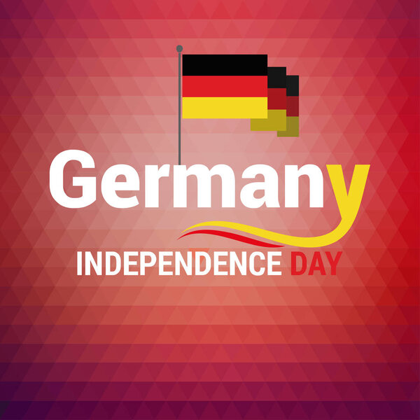 Germany Independence Day card — Stock Vector