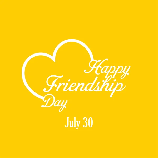 Happy friendship day card - Stok Vektor