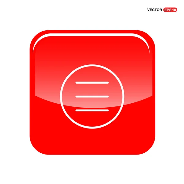 红色按钮图标 — 图库矢量图片