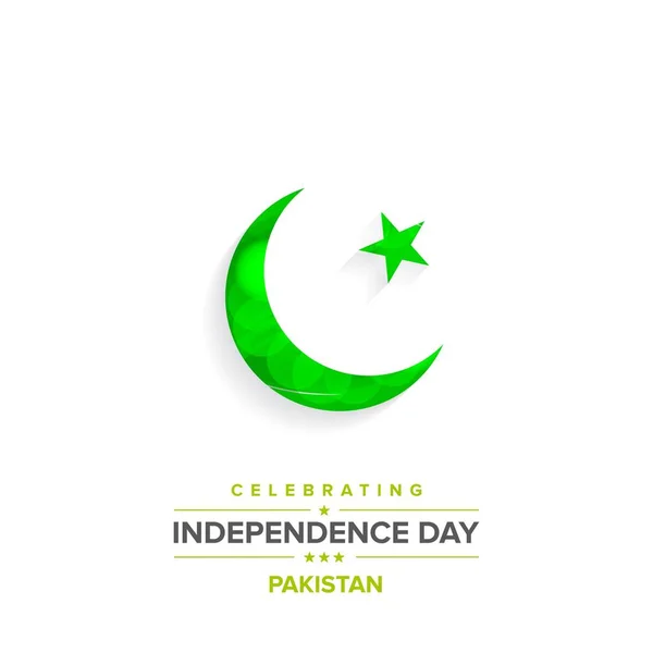 stock vector Pakistan Independence Day card