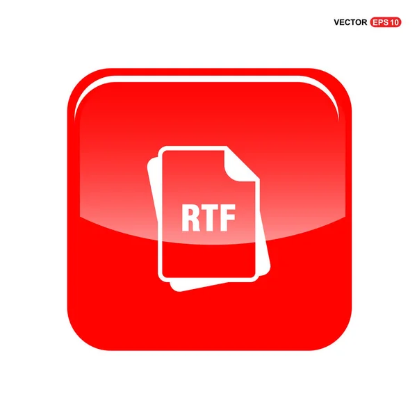 Rtf-Dateiformat-Symbol — Stockvektor