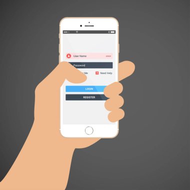 Dokunmatik ekran smartphone şekil