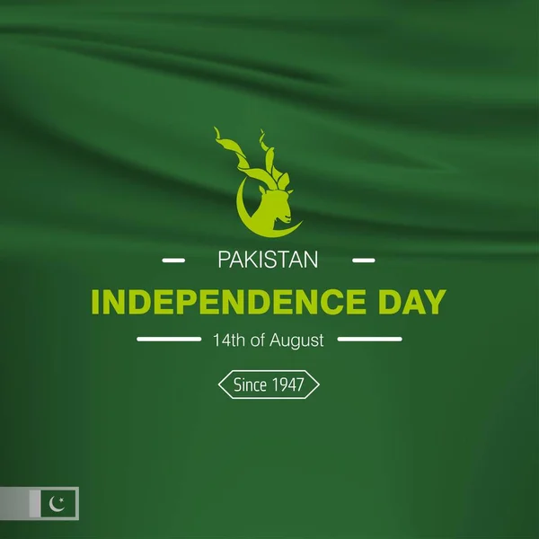 Pakistan Independence Day card — Stock Vector