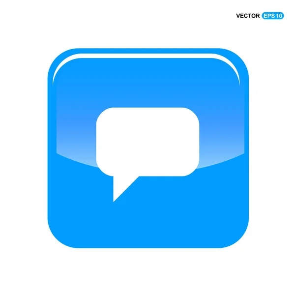 Chat beszéd buborék ikon — Stock Vector