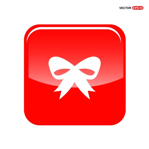 Ribbon with bow icon — Stock Vector