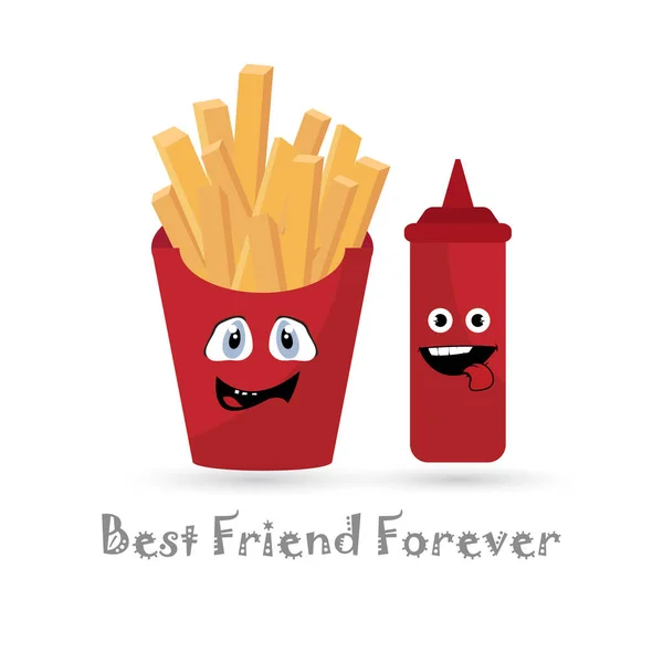 Meilleur ami pour toujours carte — Image vectorielle