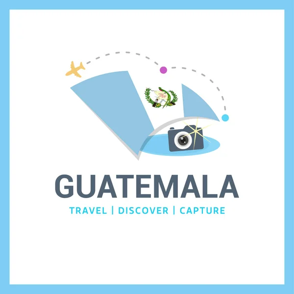 Logo Bandera Nacional de Guatemala — Vector de stock