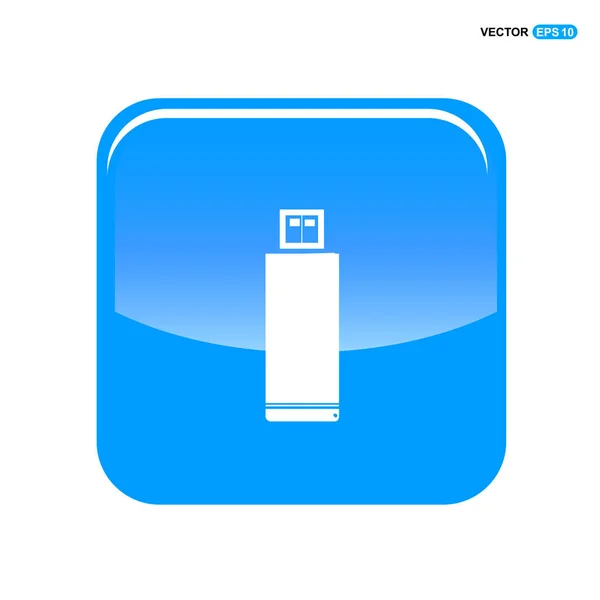Ikon USB flash drive - Stok Vektor