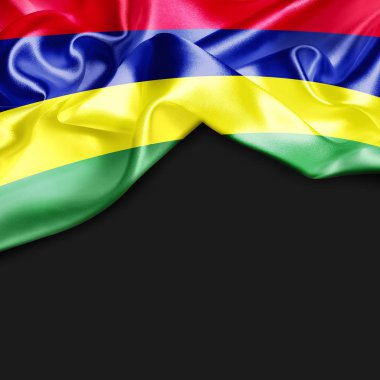 mauritius Cumhuriyeti bayrağı sallayarak