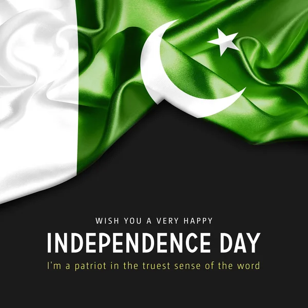 파키스탄 독립 기념일 카드 — 스톡 사진