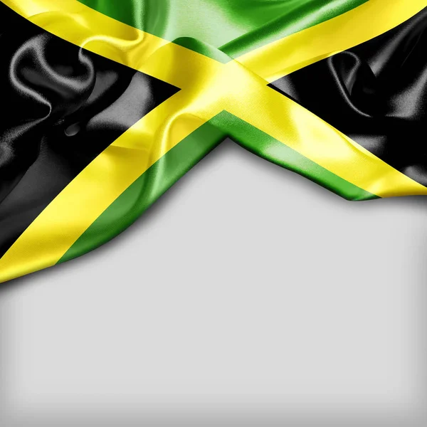 Waving flag of Jamaica — Stock Photo, Image