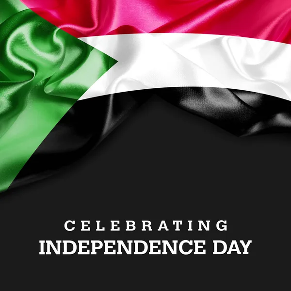 Плакат Дня независимости Судана — стоковое фото