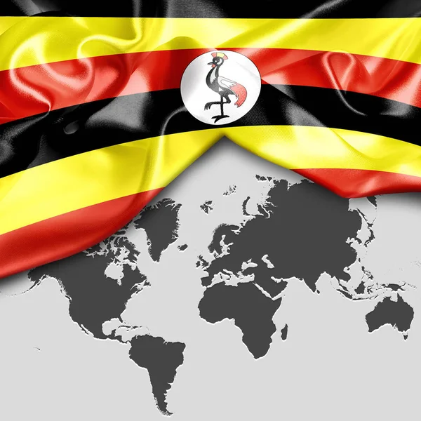 Uganda land tema — Stockfoto