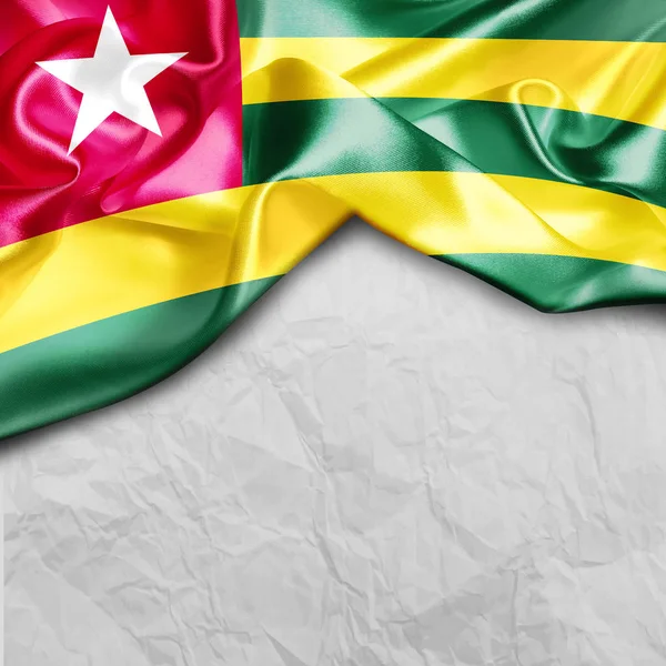토고의 국기를 흔들며 — 스톡 사진