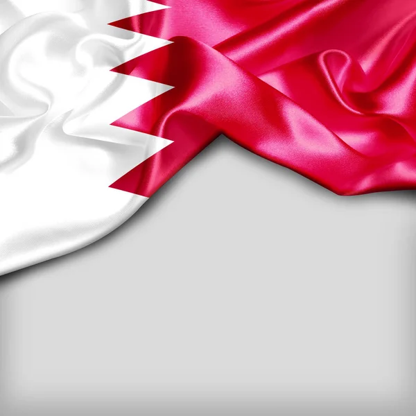 Nationale vlag van Bahrein (Bahrain) — Stockfoto