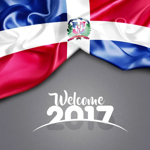 Happy new year in  Dominican Republic — Stock Photo, Image