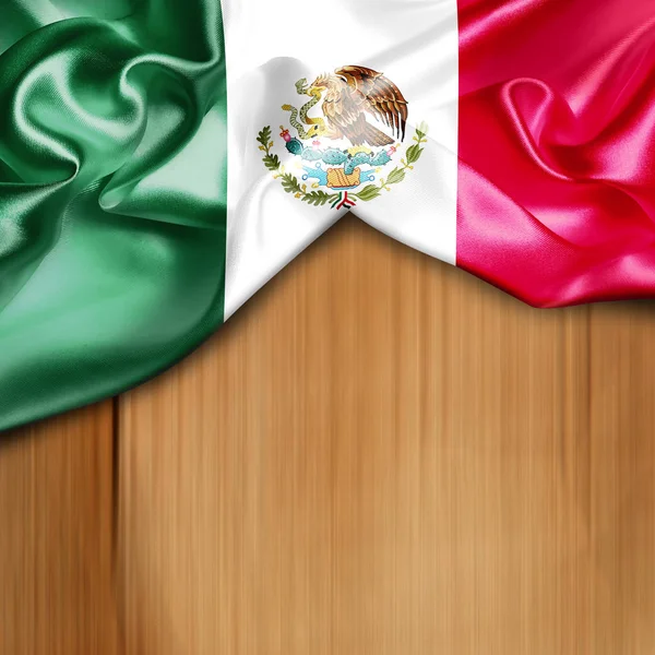 Waving flag of Mexico — Stock Photo, Image