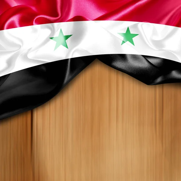 Bandeira acenando da Síria — Fotografia de Stock
