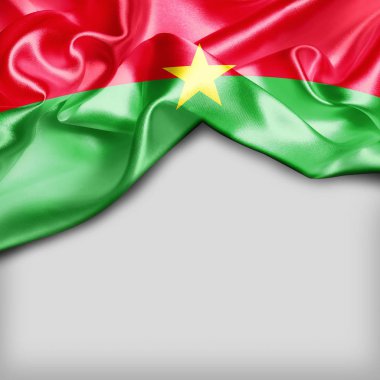 burkina faso bayrağı sallayarak