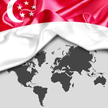 Singapur 'un dalgalı bayrağı