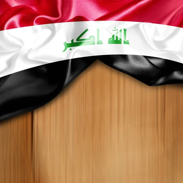 イラクの旗を振っています。 — ストック写真