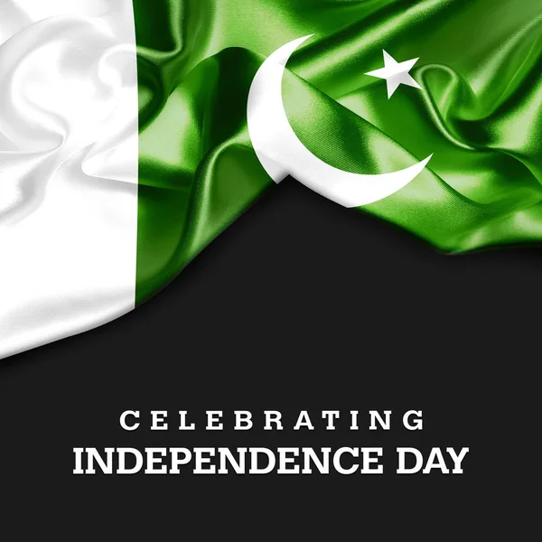 파키스탄 독립 기념일 카드 — 스톡 사진