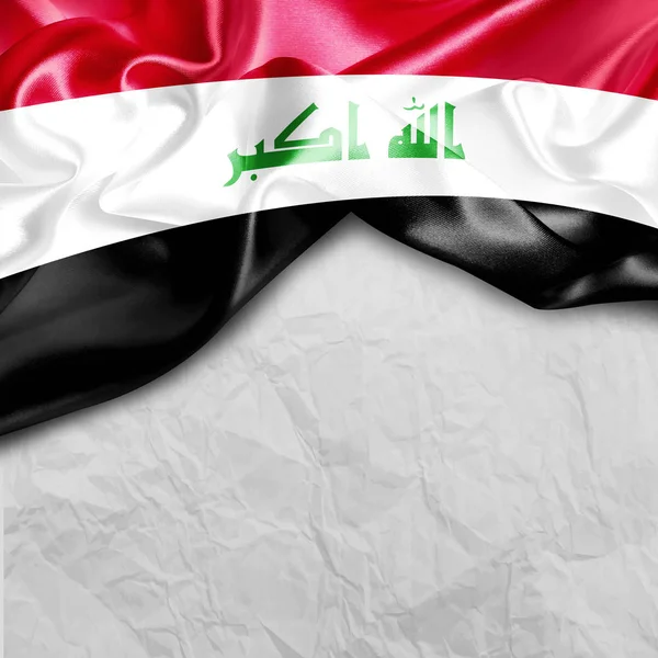 Sventolando bandiera iraq — Foto Stock